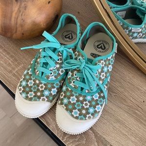 Keen Vulcanized Floral Canvas Sneakers